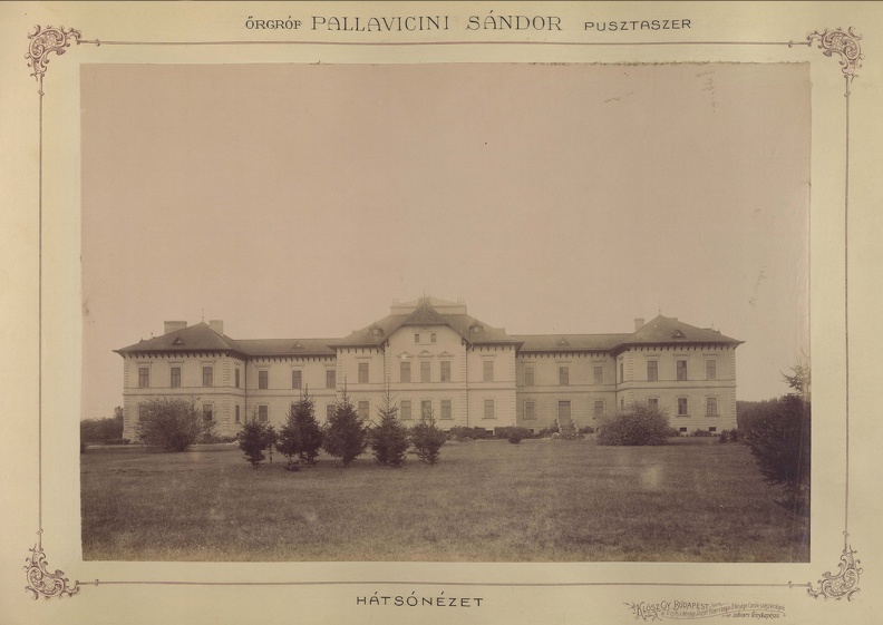 (ekkor Sövényháza) Pallavicini-kastély. A felvétel 1895-1899 között készült. A kép forrását kérjük így adja meg: Fortepan / Budapest Főváros Levéltára. Levéltári jelzet: HU.BFL.XV.19.d.1.12.168