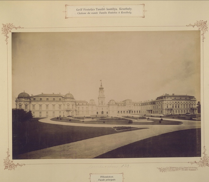 Festetics Tasziló gróf kastélya. A felvétel 1895-1899 között készült. A kép forrását kérjük így adja meg: Fortepan / Budapest Főváros Levéltára. Levéltári jelzet: HU.BFL.XV.19.d.1.13.033