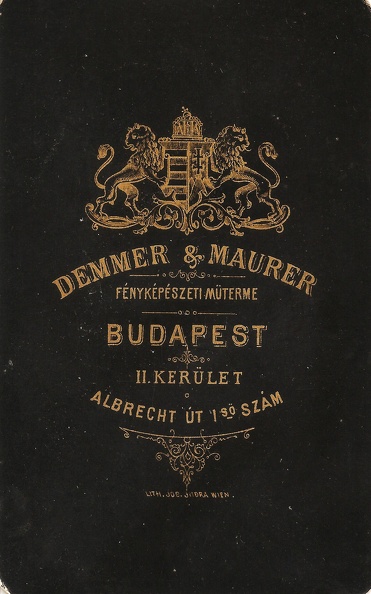 Hunyadi János (Albrecht) út 1., Demmer és Mauerer fényképészeti műterme.