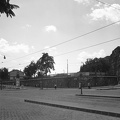 Krisztina körút - Alkotás utca sarok, a támfal fölött Déli pályaudvar mozdonyfordítója.