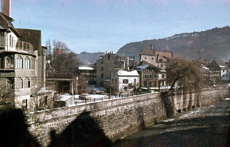 Ill folyó, a Heilig Kreuz Brücke-ről nézve.