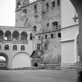 Rákóczi-vár, a Lórántffy-loggia és a Vörös-torony.