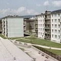 Újvárosi lakótelep, Kós Károly utcai házak a Kőrösi Csoma Sándor tér felől nézve.