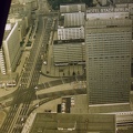 Kelet-Berlin, Alexanderplatz, Karl Liebknecht-Strasse, a TV toronyból.