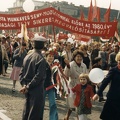 Dózsa György út (Felvonulási tér), május 1-i felvonulás.