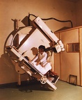 SOTE (ma Semmelweis Egyetem) Pulmonológiai Klinikája a János Kórház területén. Planigraph, rétegfelvevő röntgenkészülék.
