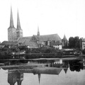 a Dóm a Mühlenteich felől nézve. A felvétel 1893 előtt készült.