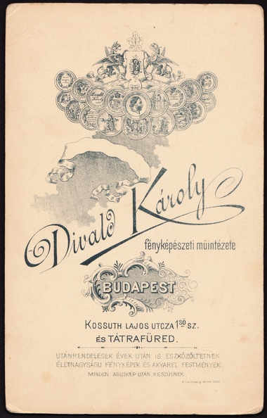 Kossuth Lajos utca 1., Divald Károly fényképészeti műintézete.