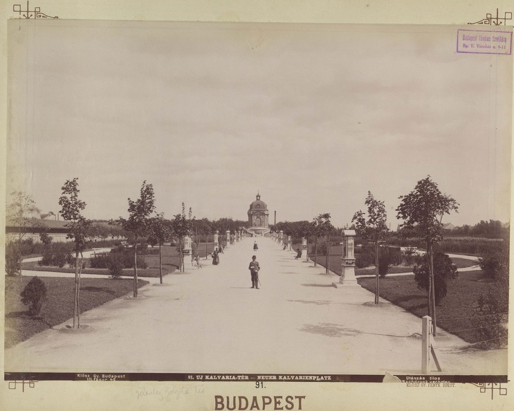 Golgota tér, a stációk a Golgota-kápolnához vezetnek. A felvétel 1897 körül készült. A kép forrását kérjük így adja meg: Fortepan / Budapest Főváros Levéltára. Levéltári jelzet: HU.BFL.XV.19.d.1.07.092
