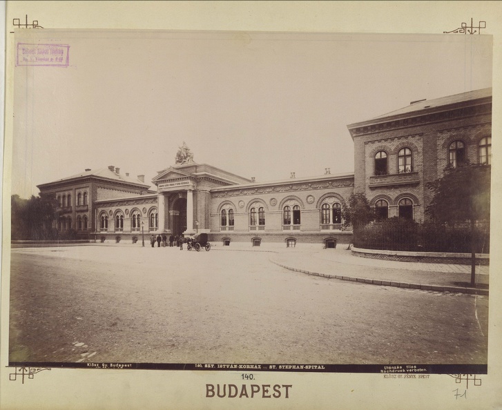 Nagyvárad tér, Szent István kórház. A felvétel 1894 után készült. A kép forrását kérjük így adja meg: Fortepan / Budapest Főváros Levéltára. Levéltári jelzet: HU.BFL.XV.19.d.1.07.141