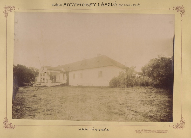 Solymossy-kastély. A felvétel 1895-1899 között készült. A kép forrását kérjük így adja meg: Fortepan / Budapest Főváros Levéltára. Levéltári jelzet: HU.BFL.XV.19.d.1.11.205