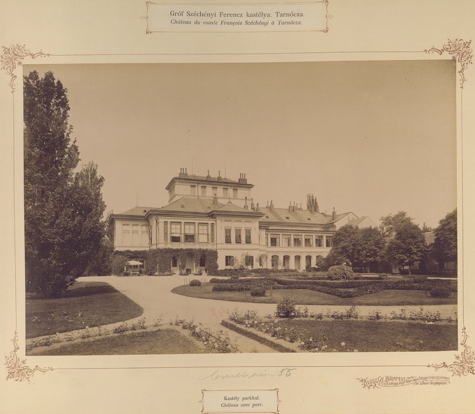 Somogytarnóca (ekkor önálló, ma a város része), a Széchenyi-kastély és parkja. A felvétel 1895-1899 között készült. A kép forrását kérjük így adja meg: Fortepan / Budapest Főváros Levéltára. Levéltári jelzet: HU.BFL.XV.19.d.1.11.046