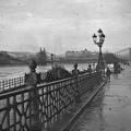 Belgrád (Ferenc József) rakpart. Látkép az Erzsébet híd felé.