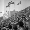 Olimpiai Stadion, a női magasugrás eredményhirdetése (1. Csák Ibolya, Magyarország).