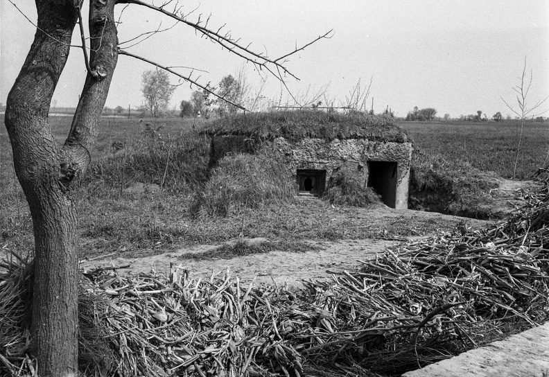 bunker Pélmonostor közelében a Baranyaszentistván felé vezető országút mellett.