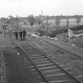 a vasútvonal a Szívó-ároknál, jobbra  baranyavári cukorgyár.