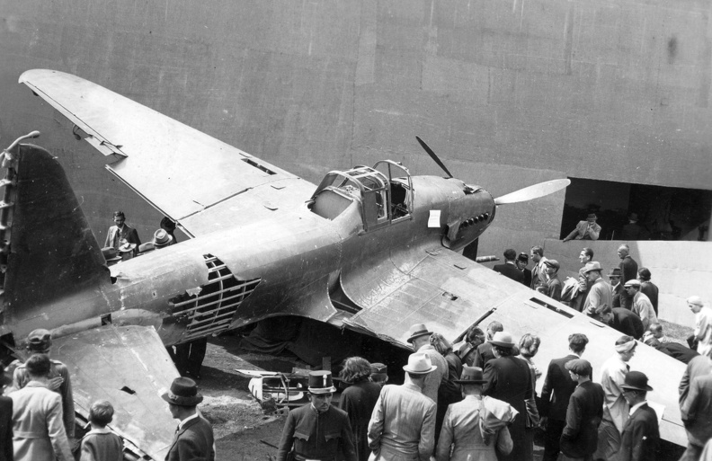 Szovjet IL-2 Sturmovik csatarepülőgép roncsa.