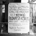 Nagyboldogasszony Főszékesegyház, Budapesti Kórus fellépését hirdető plakát.