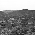 Kertváros. Sopronbánfalvi látkép a Pálos-karmelita templom és kolostor felől nézve.