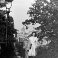 Ilona lépcső a Hunfalvy utcánál. Háttérben a Franklin utca - Toldy Ferenc uca sarka.