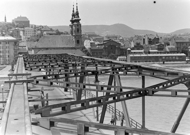 Batthyány tér, a Kossuth hídról fényképezve.