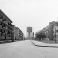 (Sztálinváros), Május 1. utca, szemben az első víztorony.