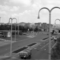 Piazzale Porta Nuova a vasúti hídról nézve.
