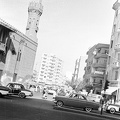 Port Said út - Kobri Al-Azhar kereszteződés, balra a Hét Lány mecset (Masjid Abdul Ghani El Fakhry).