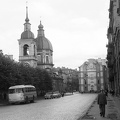 (Leningrád) Pesztelja utca, szemben a Szent Pantaleon-templom.