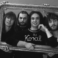 A Korál együttes 1978-ban. Balázs Fecó orgona/ének, Schöller Zsolt basszus, Fischer László gitár, Pados István dob.